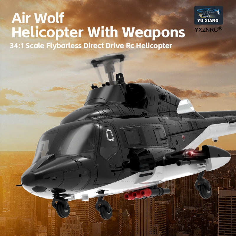 YUXIANG F02 Airwolf RC Helicopter Auto Stabilized 6CH 6-Axis Gyro Stabilization Optical Flow Positioning Helicopter