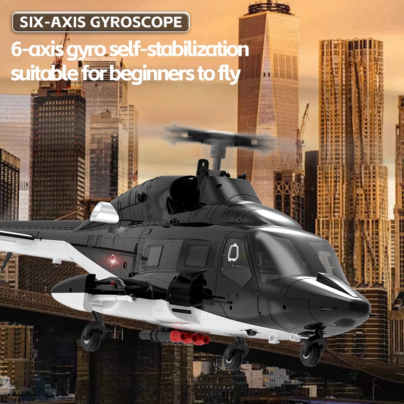 YUXIANG F02 Airwolf RC Helicopter Auto Stabilized 6CH 6-Axis Gyro Stabilization Optical Flow Positioning Helicopter