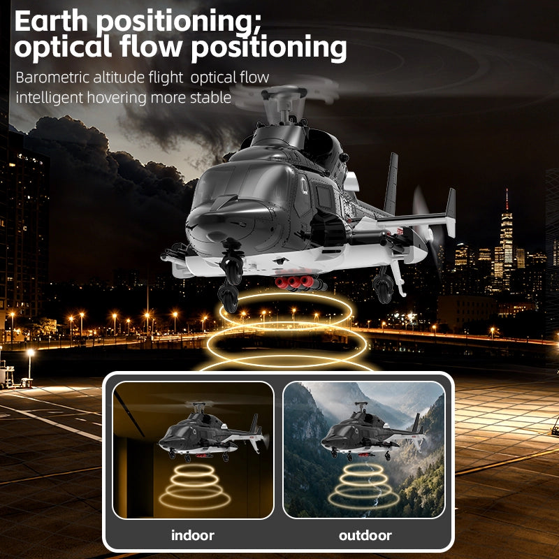 YUXIANG F02 Airwolf RC Helicopter Auto Stabilized 6CH 6-Axis Gyro Stabilization Optical Flow Positioning Helicopter