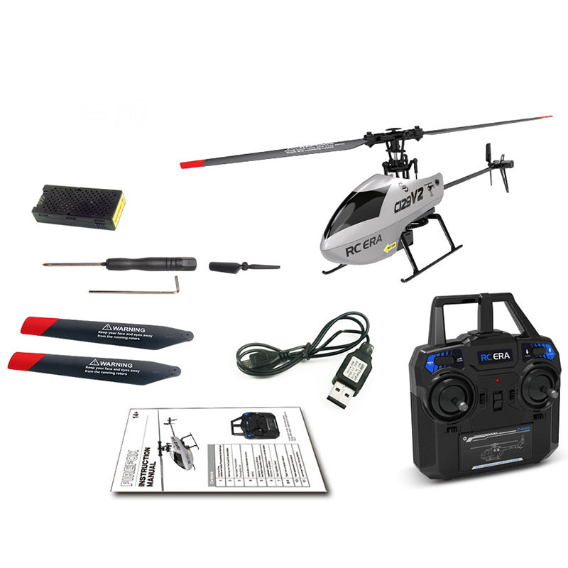 RC Helicopter C129 V2 4CH Single Propeller 3D Tumbling 6 Axis Gyroscope RC Aircraft Toy
