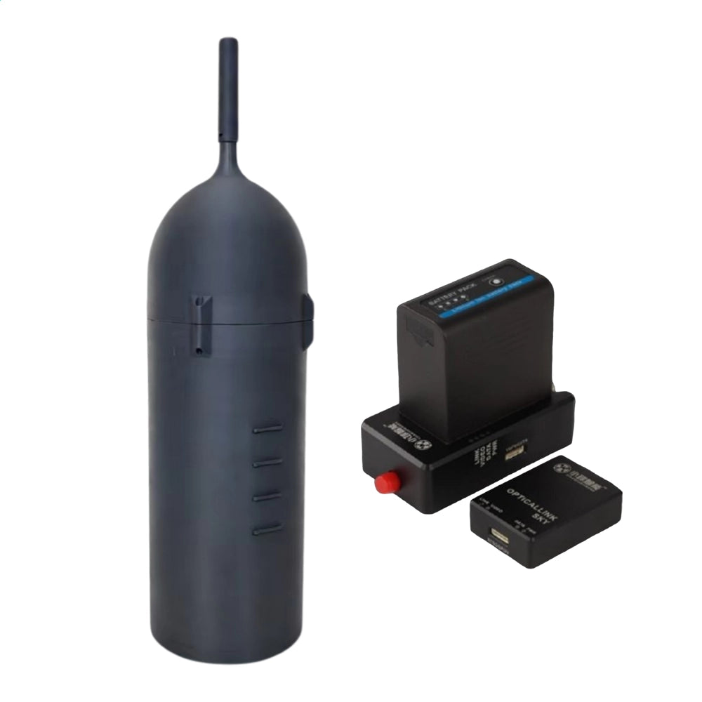 FPV Drone Fiber Optic Image Data Transmission System 5–60km OpticalLink SKY/GBD Ground Receiver Airborne Fiber Optic Relay Extender Module
