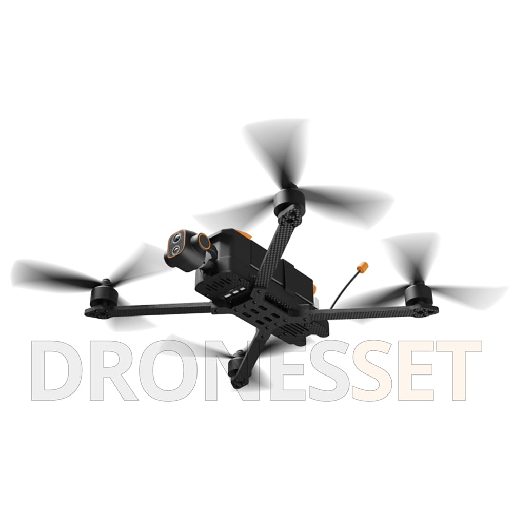 MX330T FPV Drone 10inch Dual-light 2K Camera Thermal Imaging Drone 20KM GPS 3KG Payload RTK AI Tracking Folding Quadcopter