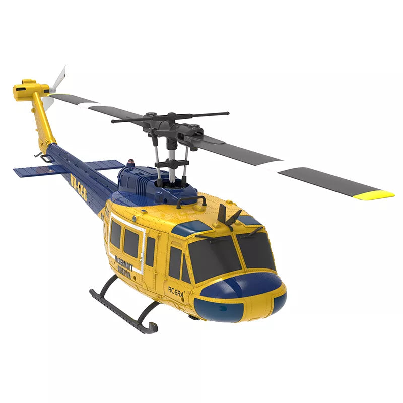 RCERA C032 UH-1 RC Helicopter 1/48 6CH 6-axis Gyro Barometer Altitude Determination Optical Flow Positioning TOF Laser Radar Aerobatic Helicopter